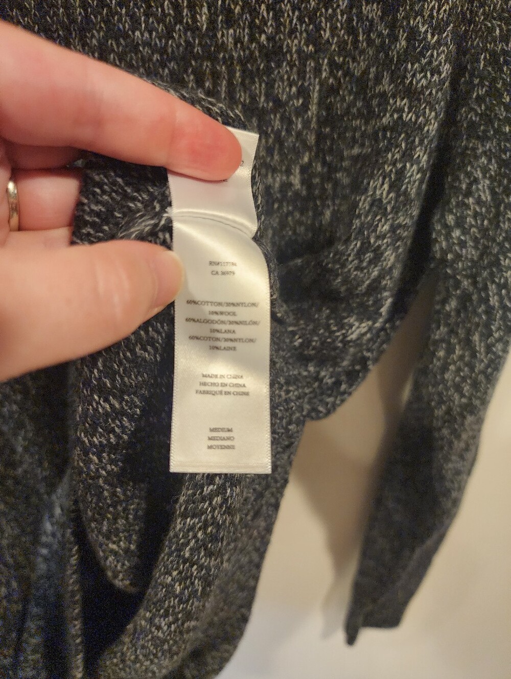 Mens Rails Donovan Sweater In Graphite - Picture 7 of 8